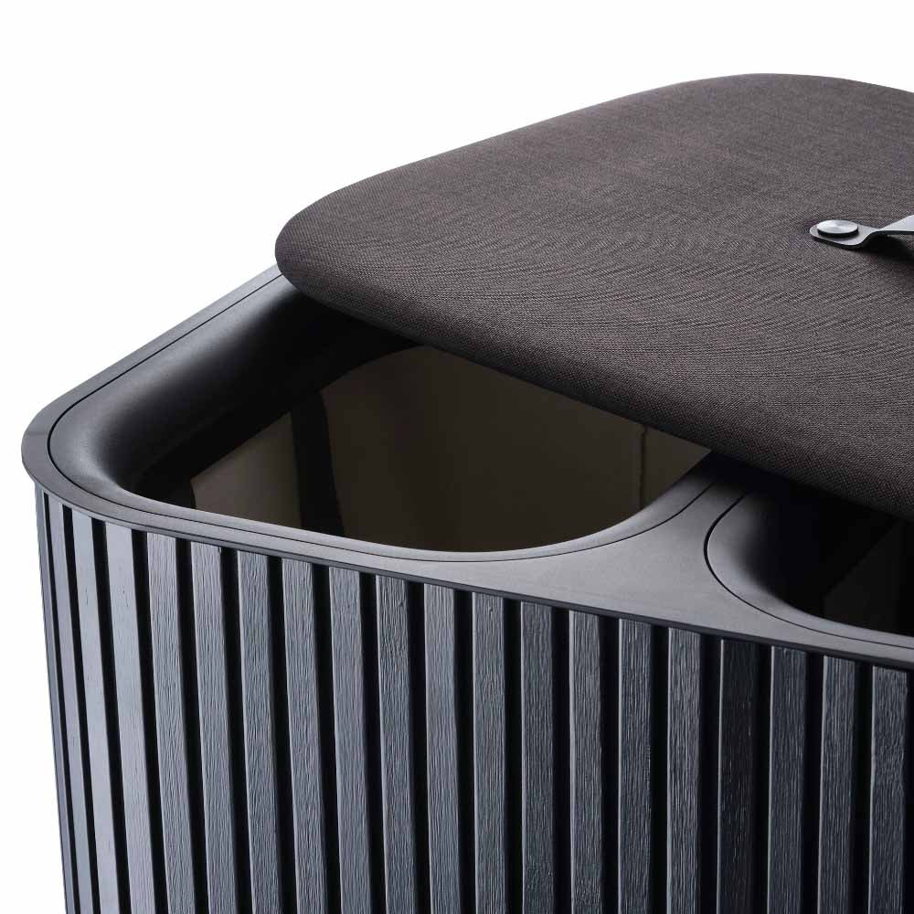 Joseph Joseph Tota Twin Luxe 90L Easy-Empty Bamboo Laundry Basket at MyHouse
