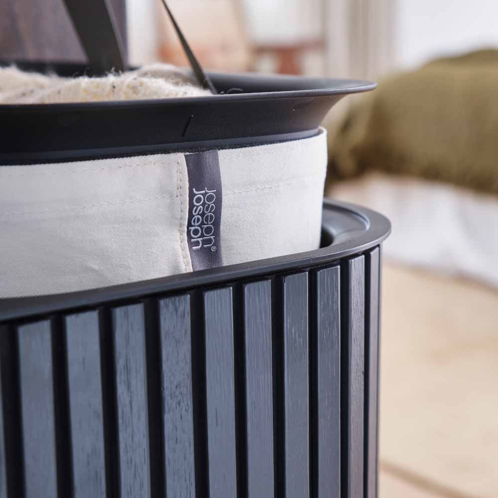 Joseph Joseph Tota Trio Luxe 90L Easy-Empty Bamboo Laundry Basket at MyHouse