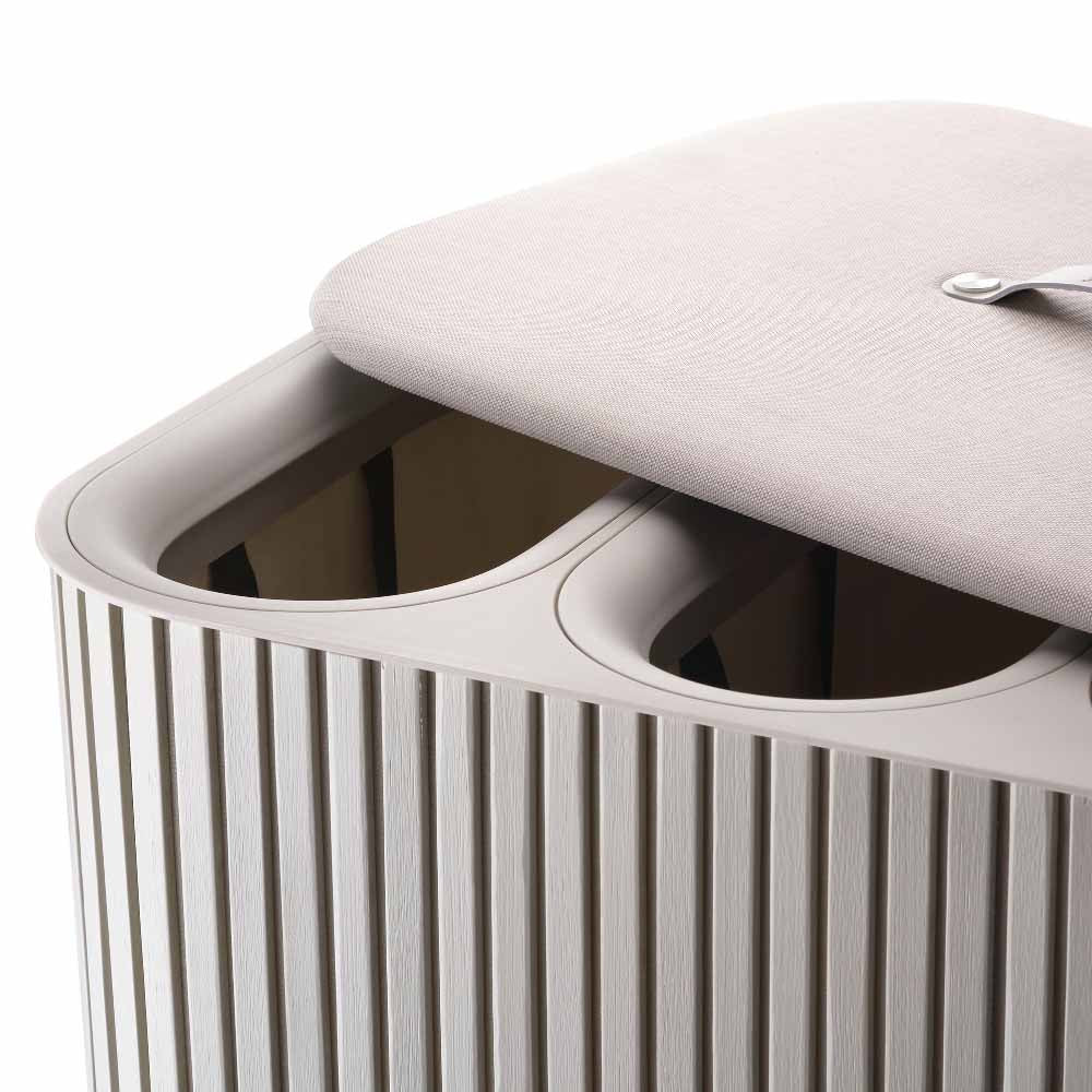 Joseph Joseph Tota Trio Luxe 90L Easy-Empty Bamboo Laundry Basket at MyHouse