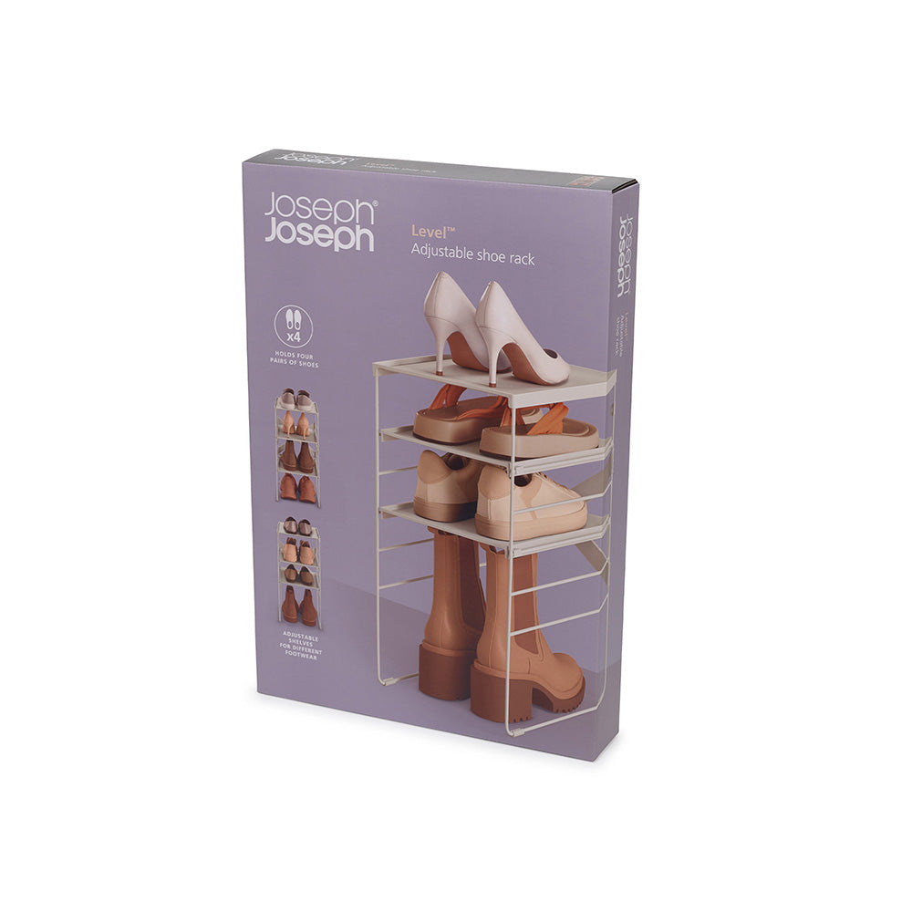 Joseph Joseph Level Adjustable Shoe Rack - Stores 4 Pairs