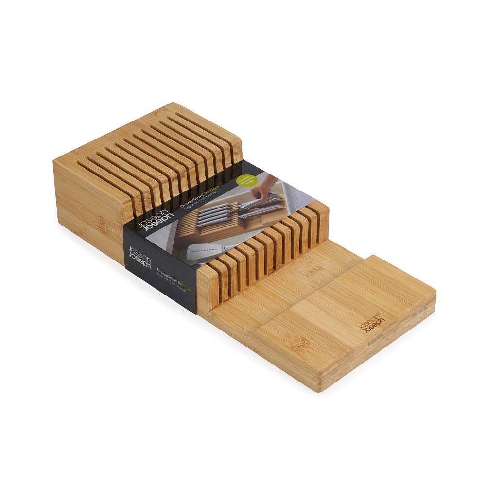 Joseph Joseph DrawerStore Bamboo Large 2-tier In-Drawer Knife Organiser