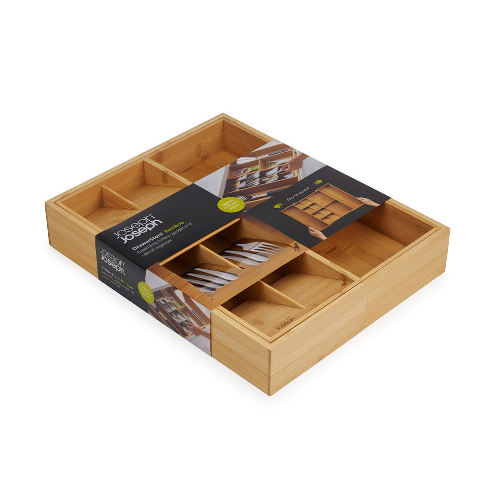 Joseph Joseph DrawerStore Bamboo Expandable Cutlery, Utensil & Gadgets Organiser