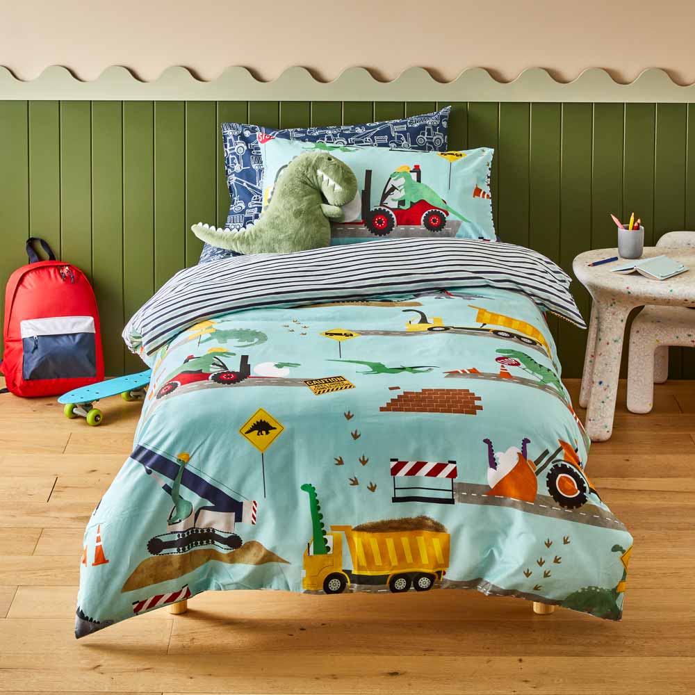 MyHouse Kids Quilt Cover Set Dino Builders