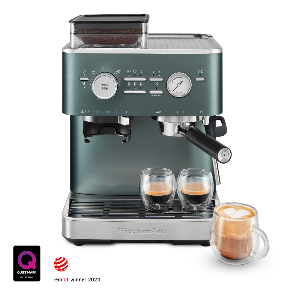 KitchenAid Semi Automatic Espresso Machine With Burr Grinder Juniper