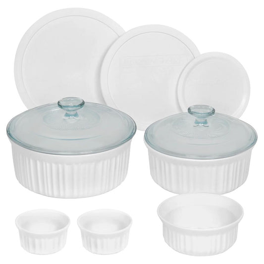 Corningware French White 10 Piece Set White