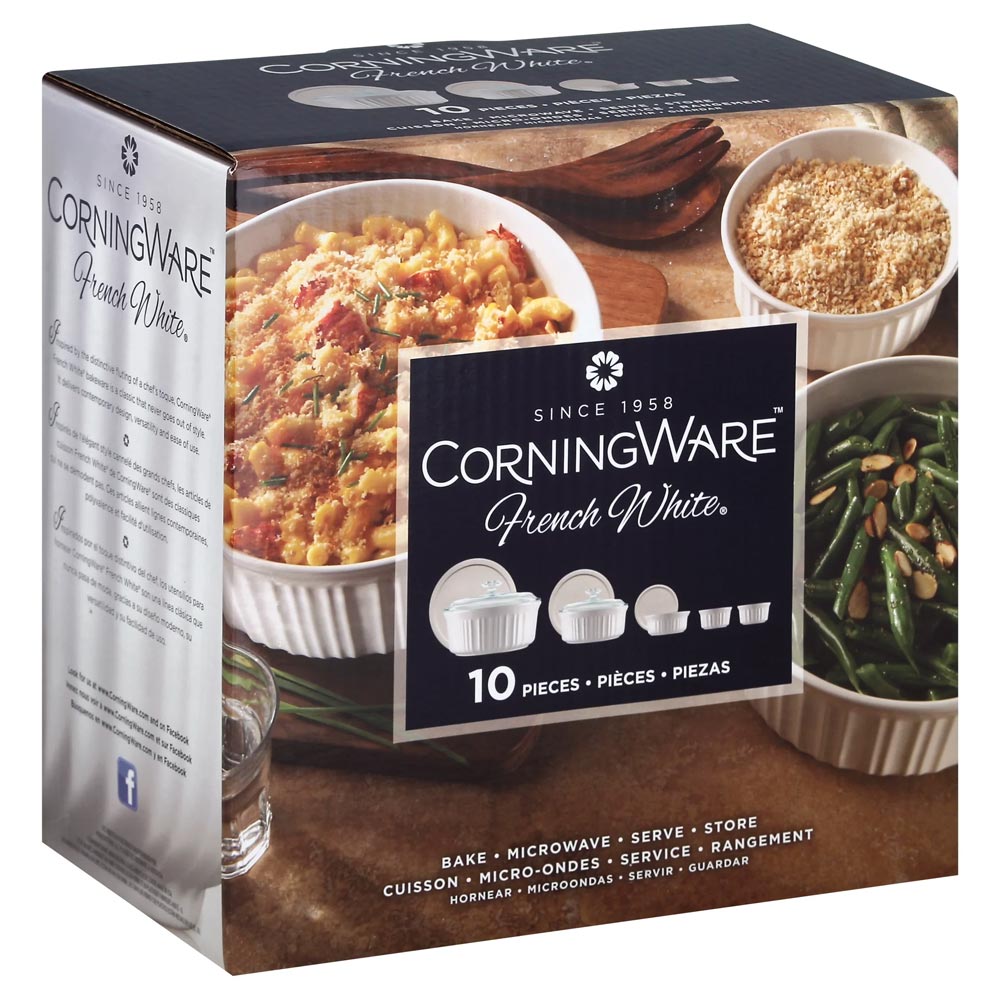 Corningware French White 10 Piece Set White