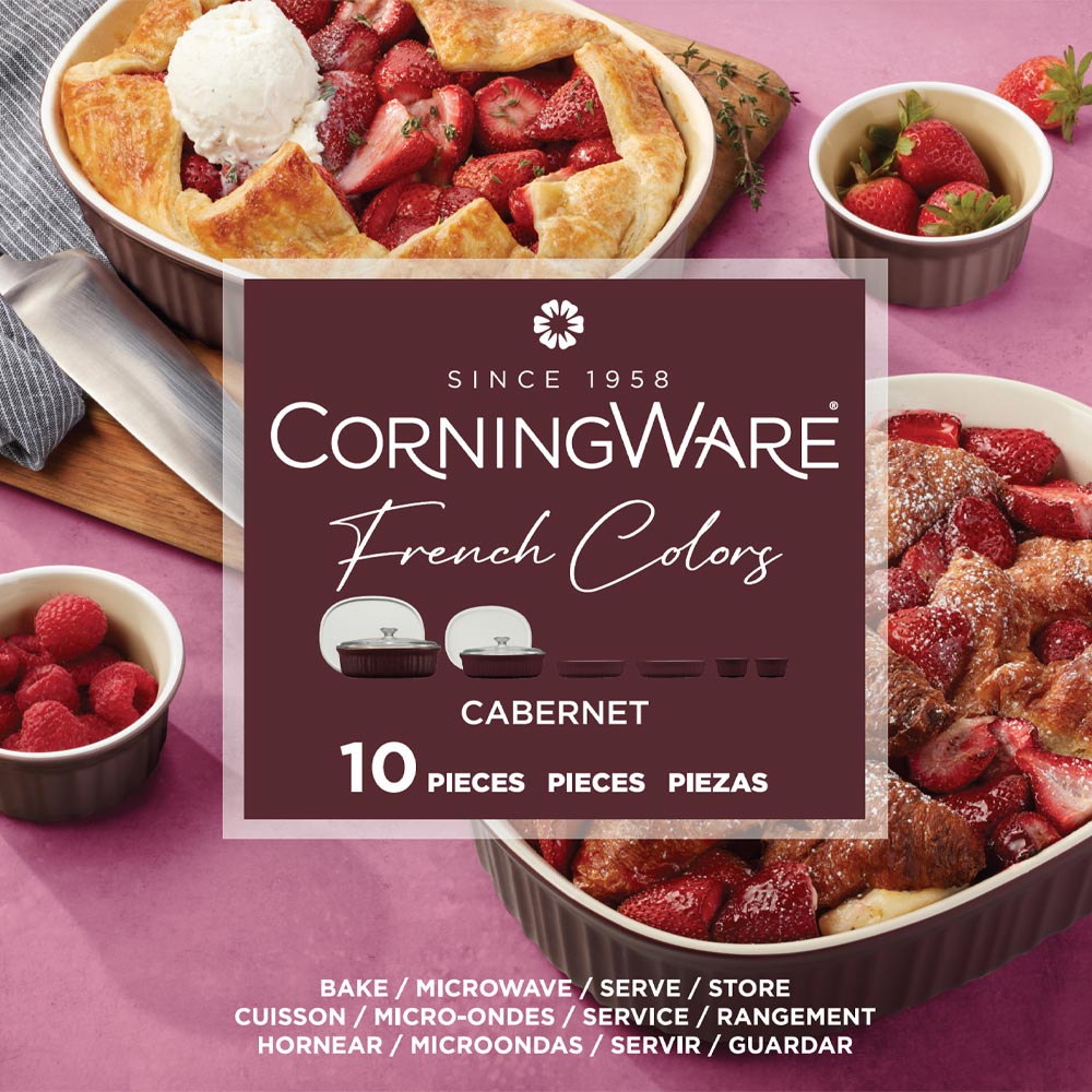 Corningware French Colours 10 Piece Bakeware Set