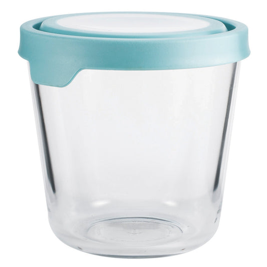 Anchor Hocking Trueseal Storage Container Round Tall 7 Cup Blue