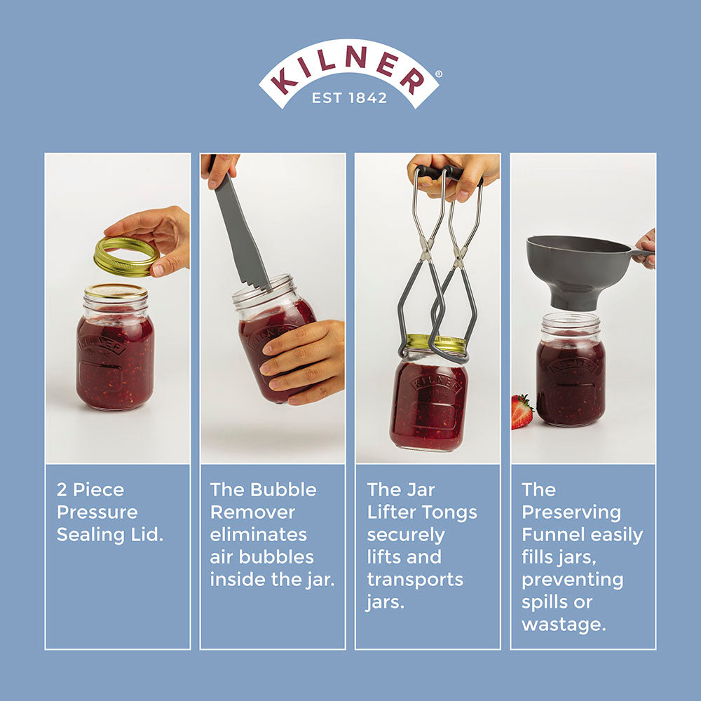 Kilner Preserve 8 Piece Starter Set 500ml