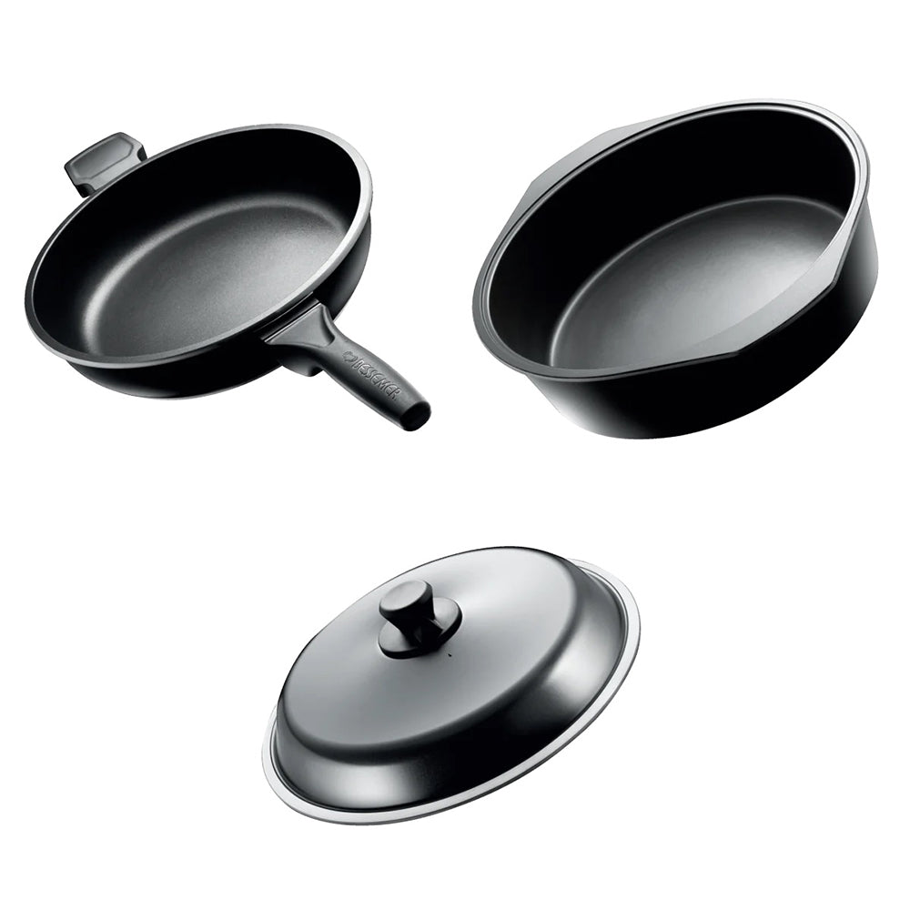 Bessemer 3 Piece Cookware Starter Set 32cm Ebony