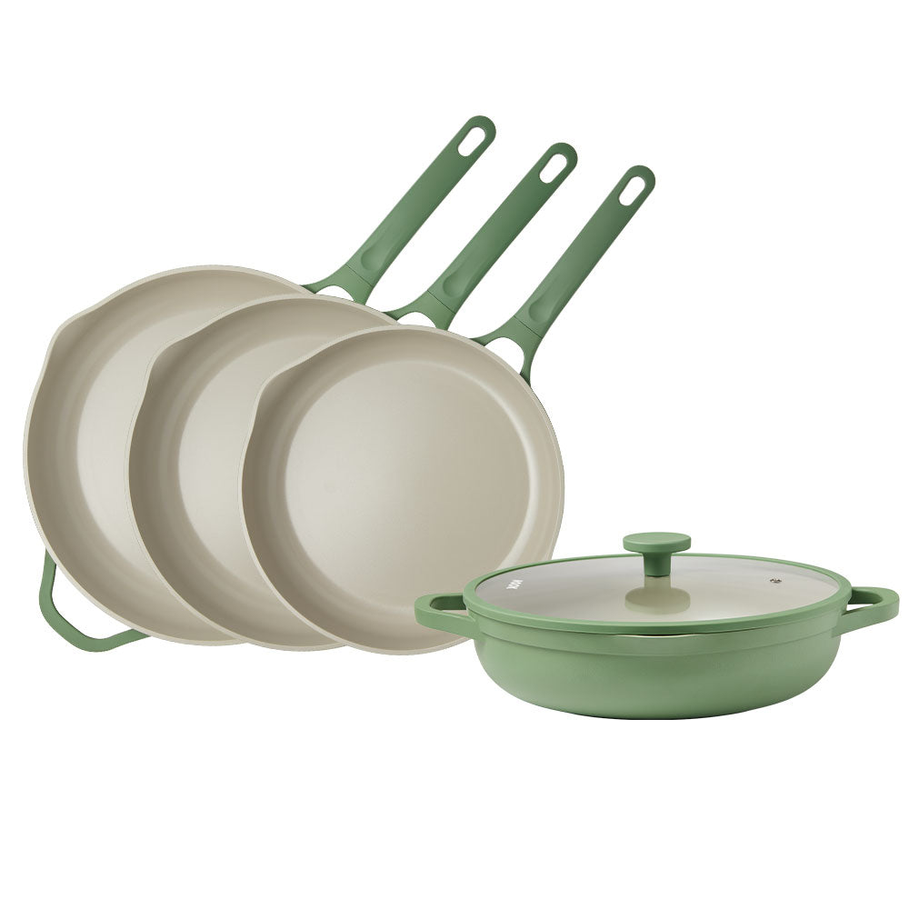 NOOK by Baccarat 4 Piece Cookware Set Sage
