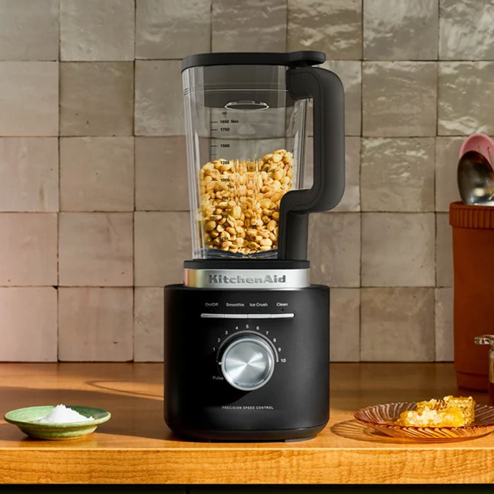 KitchenAid Pure Power Blender with Glass Jar Matte Black