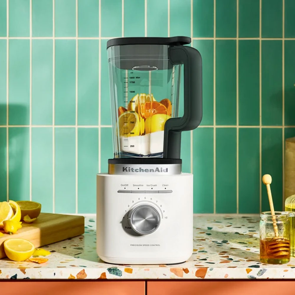 KitchenAid Pure Power Blender with Glass Jar Porcelain White