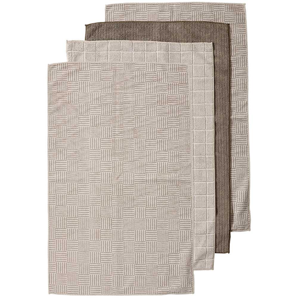 Ladelle Benson Set of 4 Microfibre Kitchen Towels