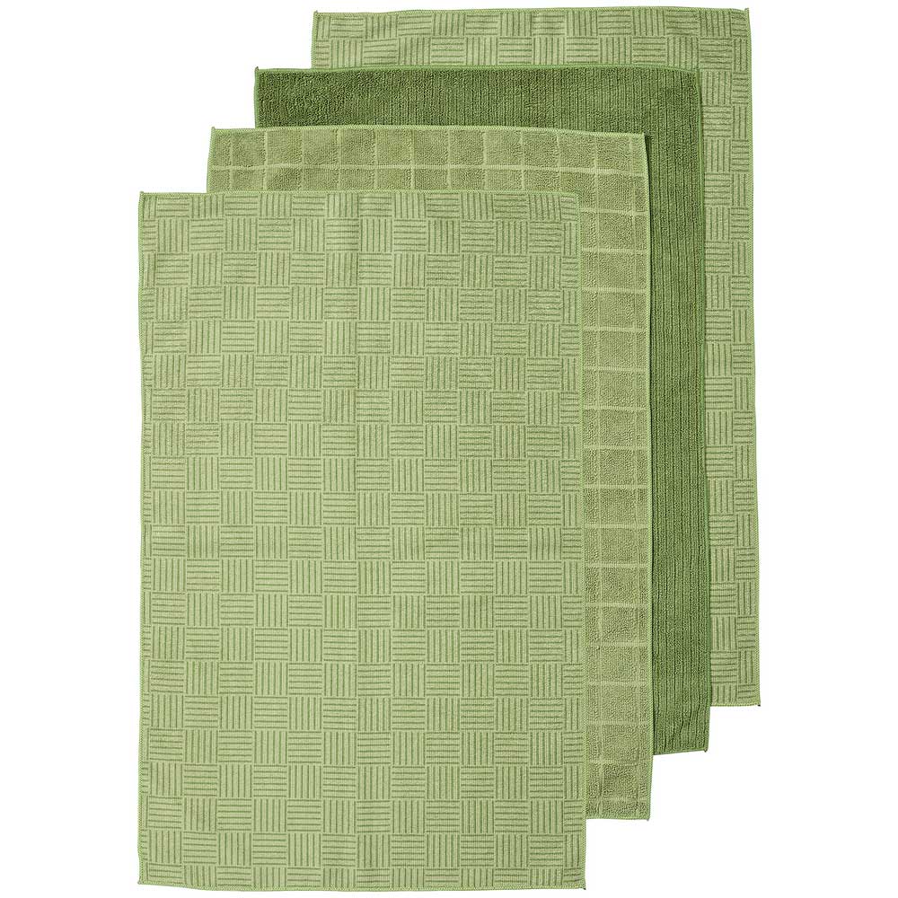 Ladelle Benson Set of 4 Microfibre Kitchen Towels