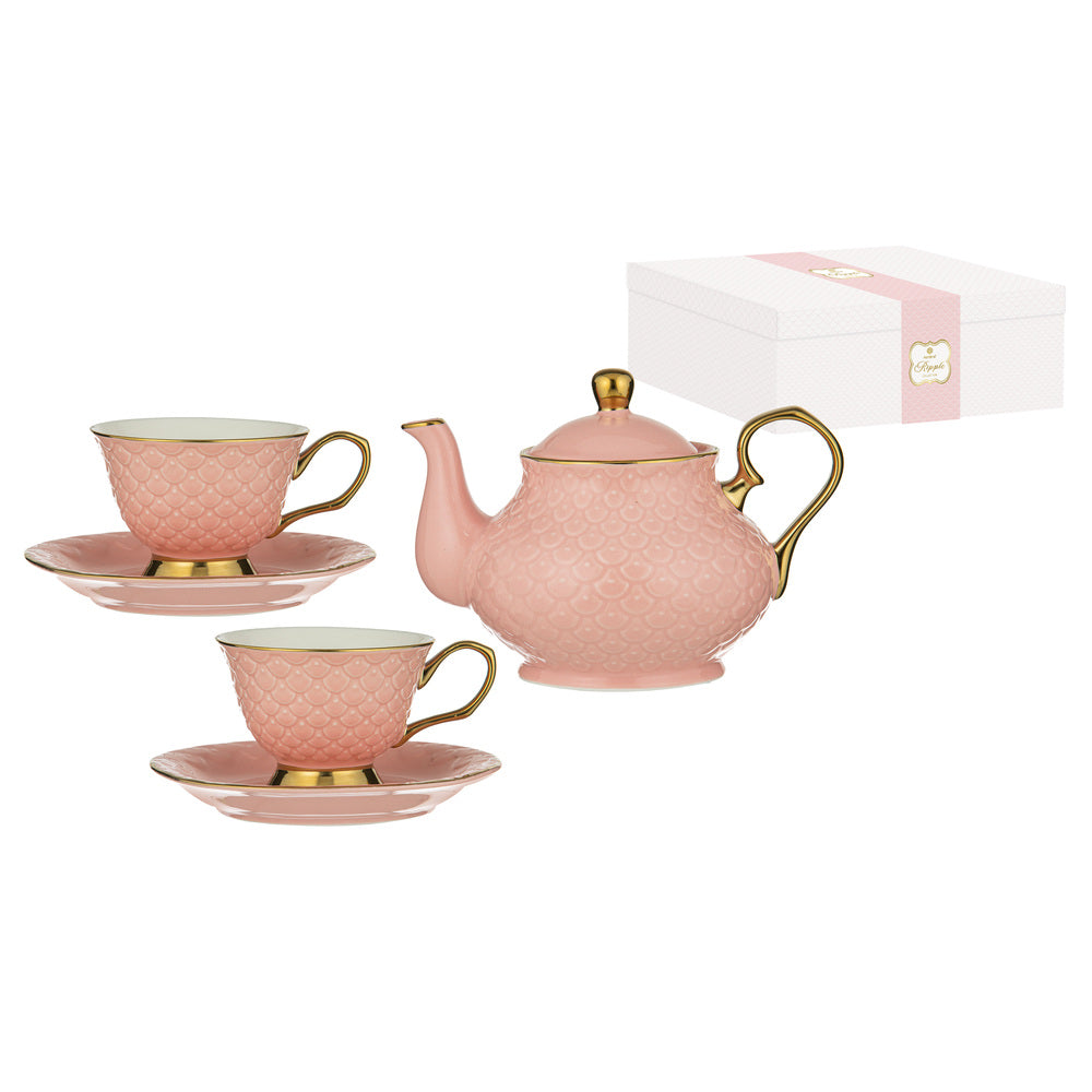 Ashdene Ripple Teapot & Teacup Set