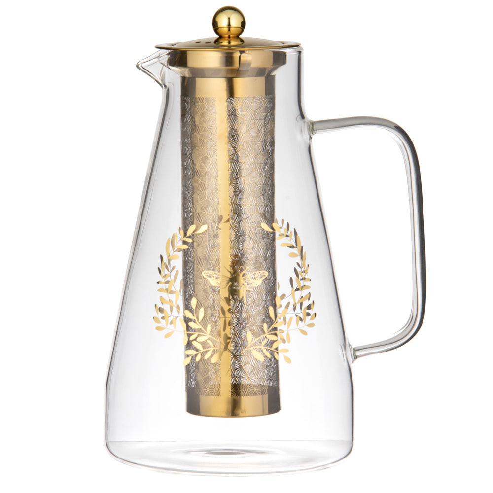 Ashdene Elegant Bee Glass Infuser Jug