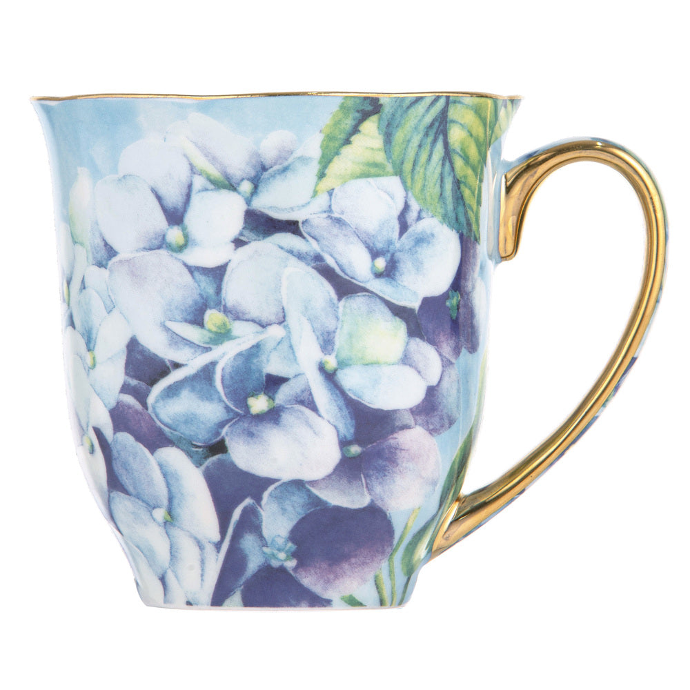 Ashdene Bold Blooms Blue Hydrangea Mug