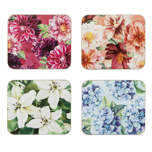 Ashdene Bold Blooms Assorted Set of 4 Coasters