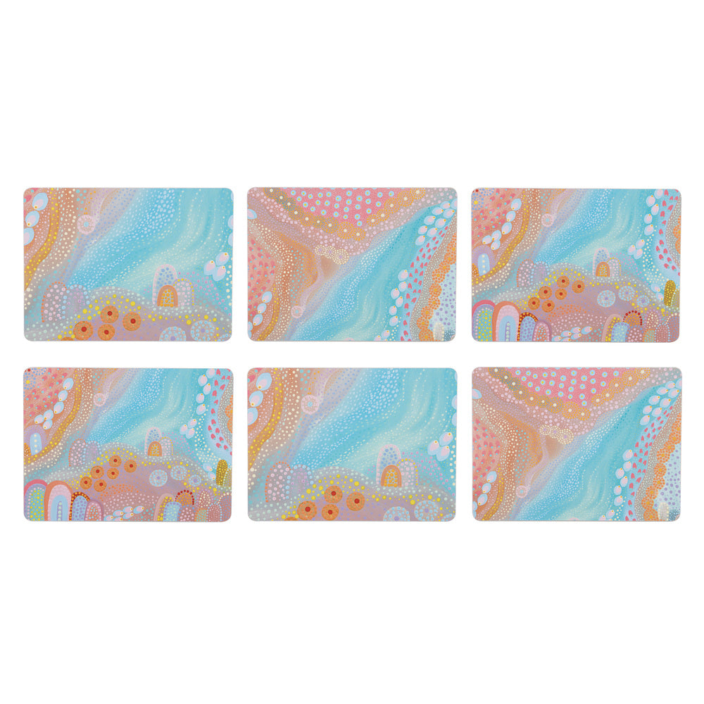 Ashdene Koort Boodja Heart Country Assorted Set of 6 Placemats