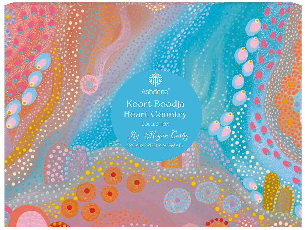 Ashdene Koort Boodja Heart Country Assorted Set of 6 Placemats