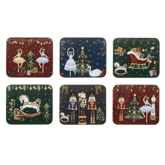 Ashdene Christmas Wonderland Set of 6 Assorted Coasters