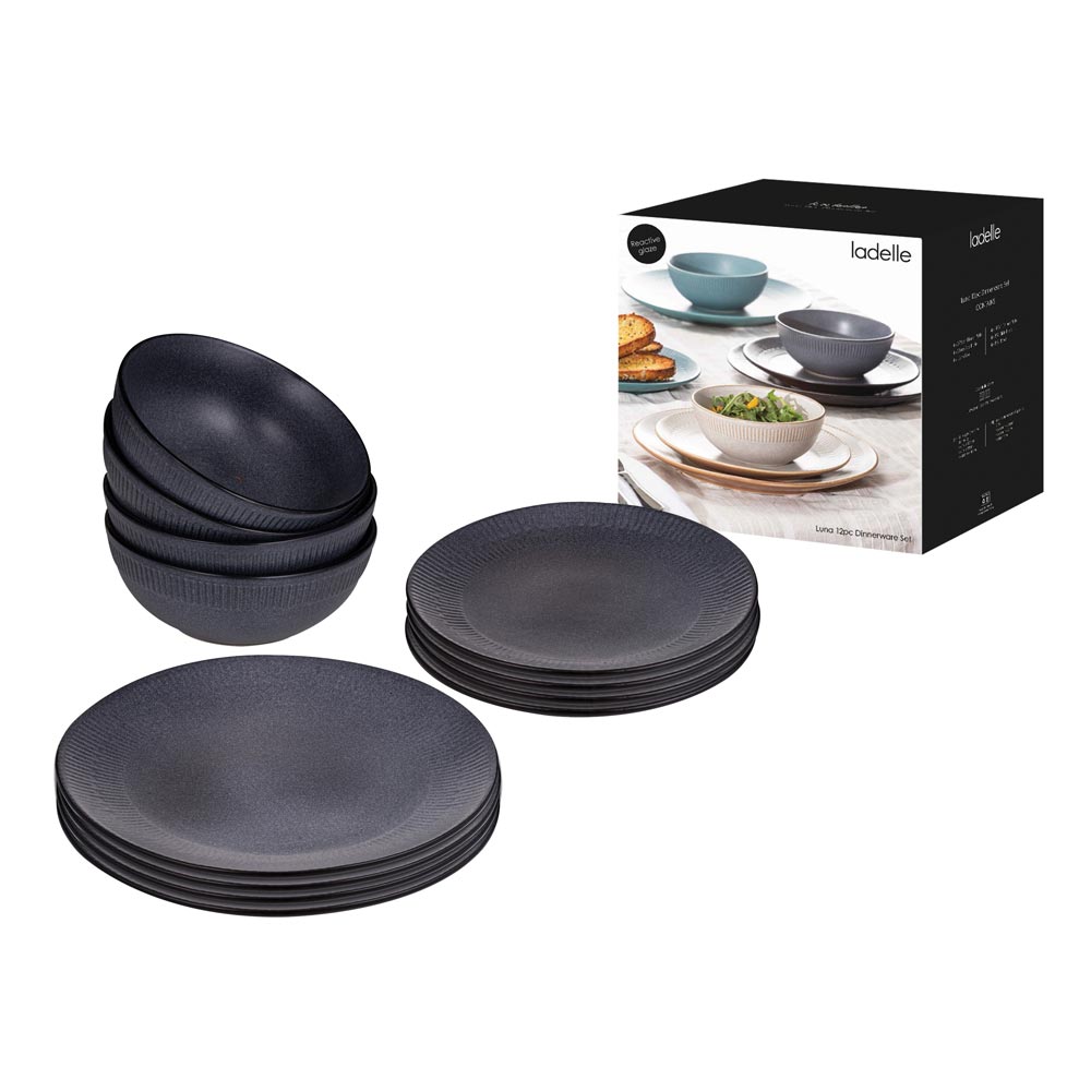 Ladelle Luna 12 Piece Dinner Set