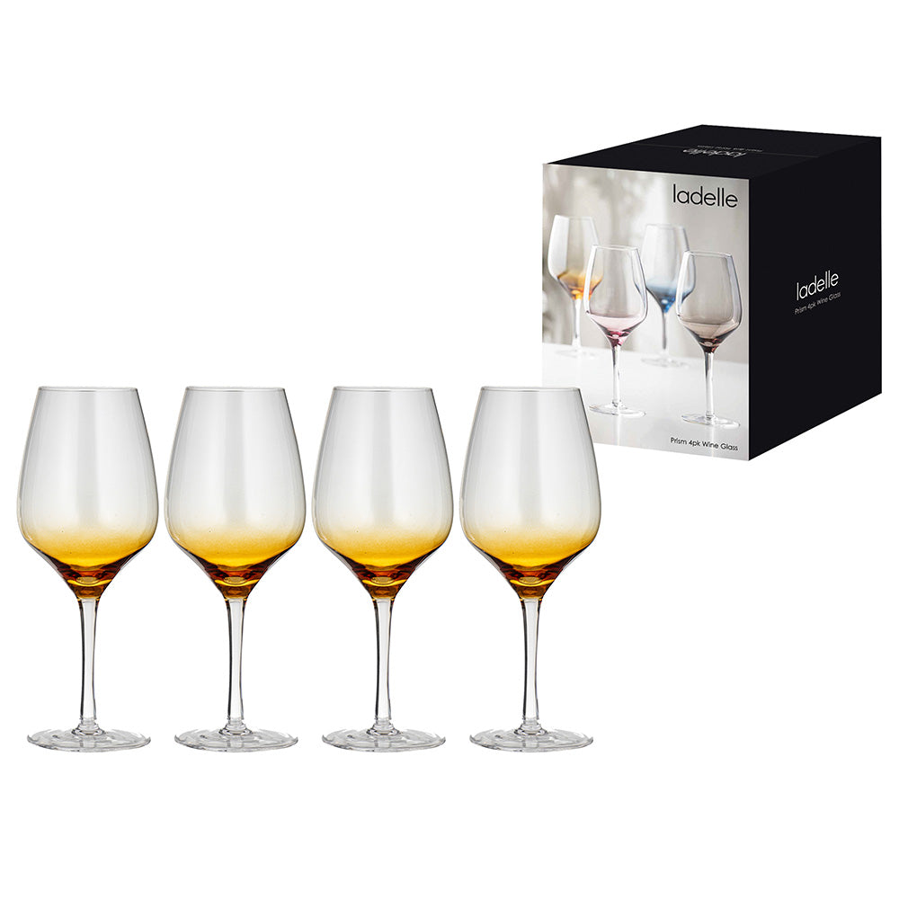 Ladelle Prism Set of 4 Wine Glasses