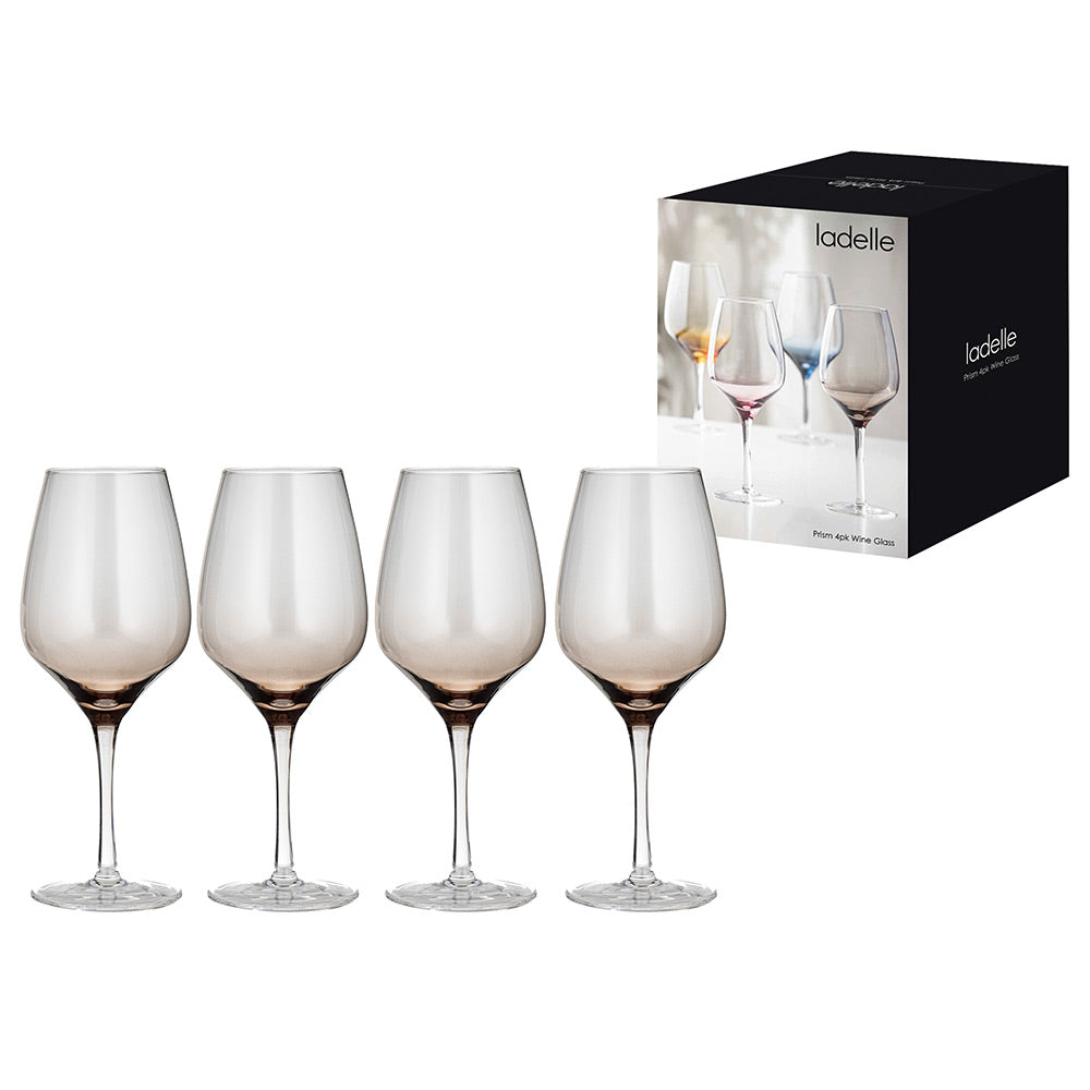 Ladelle Prism Set of 4 Wine Glasses