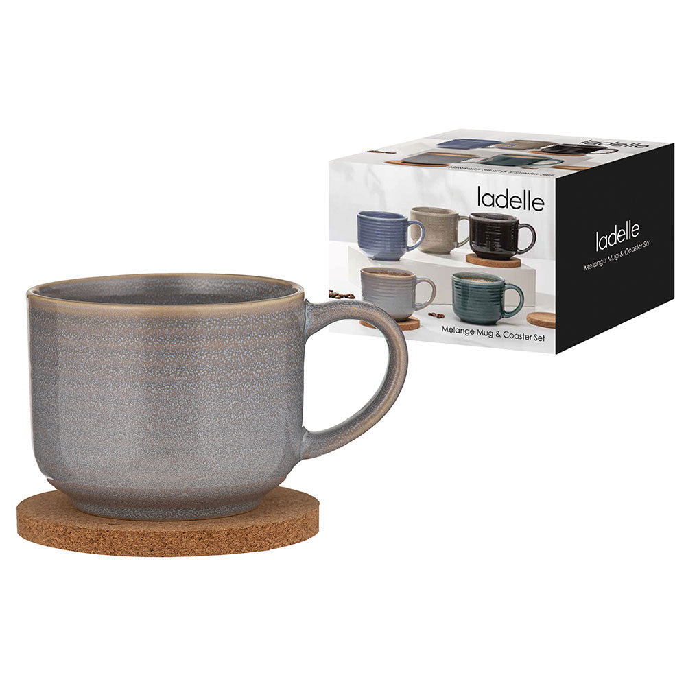 Ladelle Melange Mug & Coaster Set