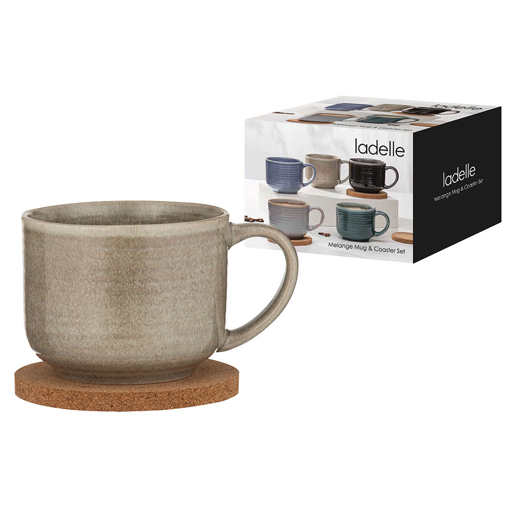 Ladelle Melange Mug & Coaster Set