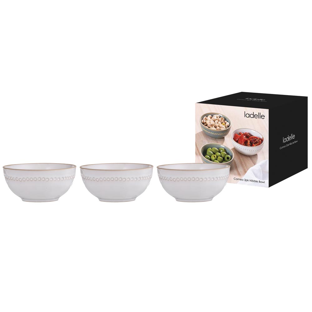 Ladelle Cameo 3 Piece Nibble Bowl Set