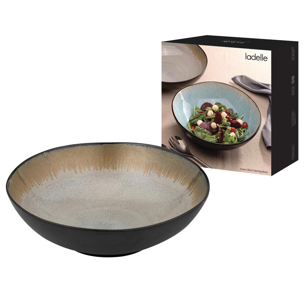 Ladelle Fusion Serving Bowl Mocha 30cm