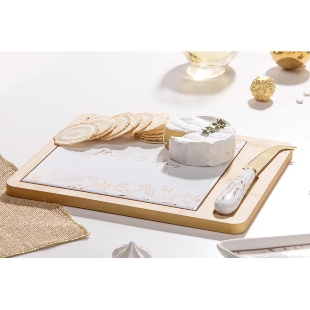 Ladelle Comet Platter and Cheese Knife Set