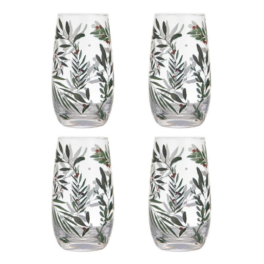 Ladelle Garland Set of 4 Highball Tumbler