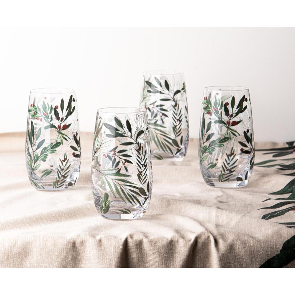 Ladelle Garland Set of 4 Highball Tumbler