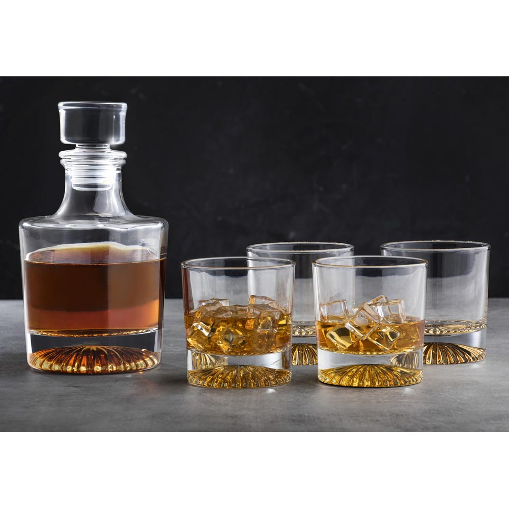 Tempa Enzo Gold 5 Piece Whisky Set