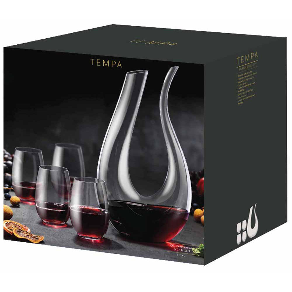 Tempa Quinn 5 Piece Swan Wine Set