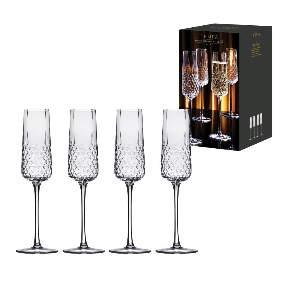 Tempa Jasper Set of 4 Champagne Glasses