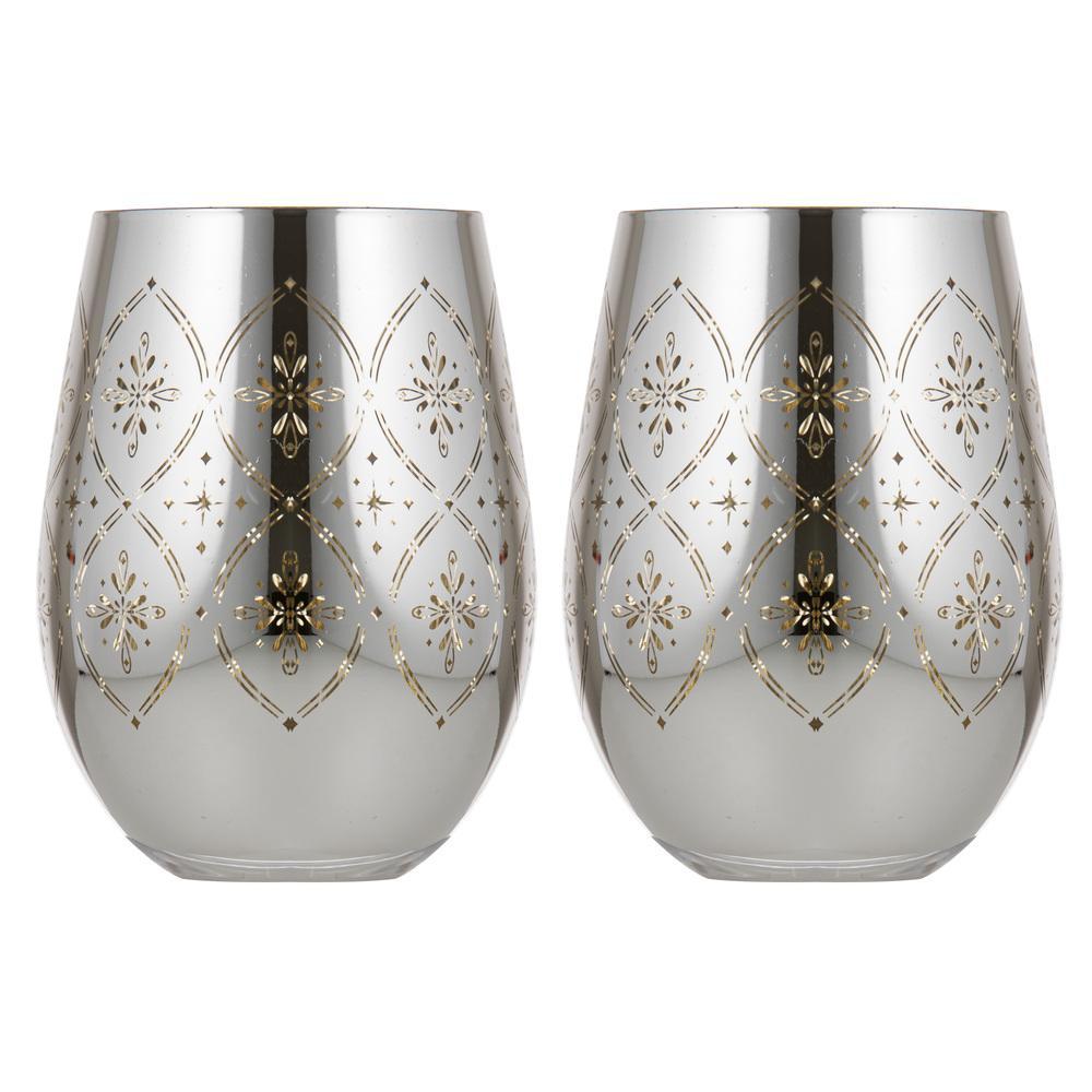 Tempa Chantelle Set of 2 Stemless Glasses