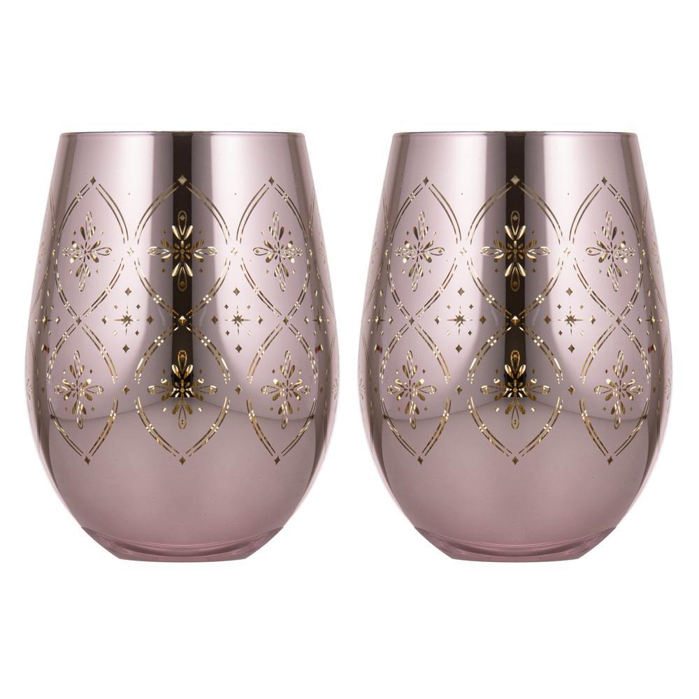 Tempa Chantelle Set of 2 Stemless Glasses