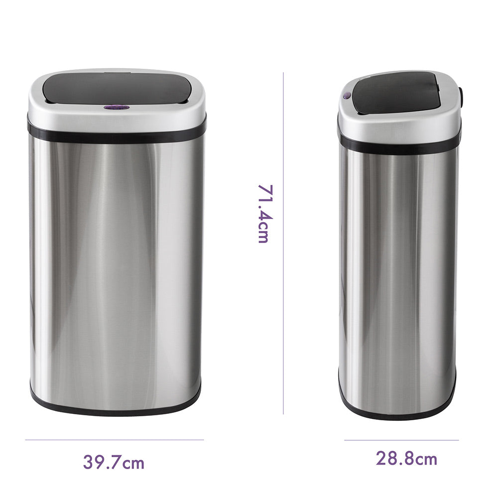 Hacienda Stainless Steel Motion Sensor Rubbish Bin