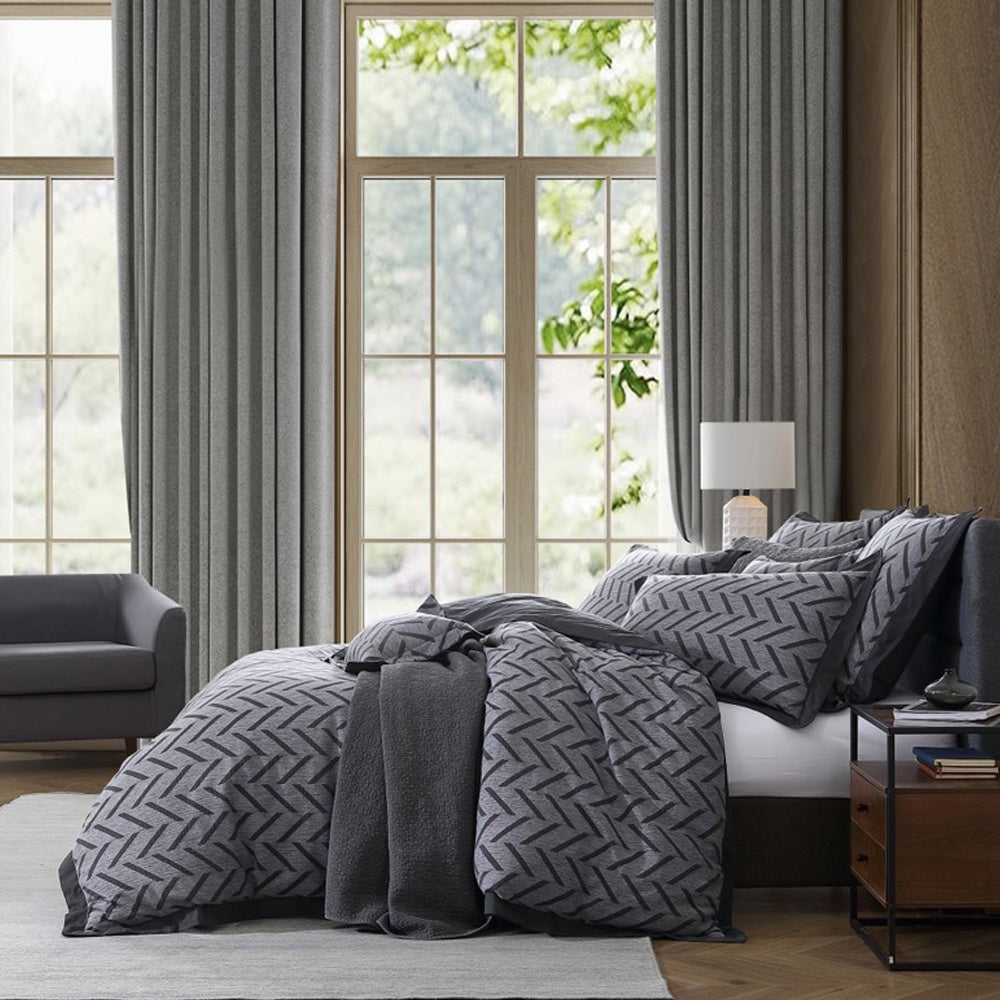 Private Collection Westport Charcoal Quilt Cover Set