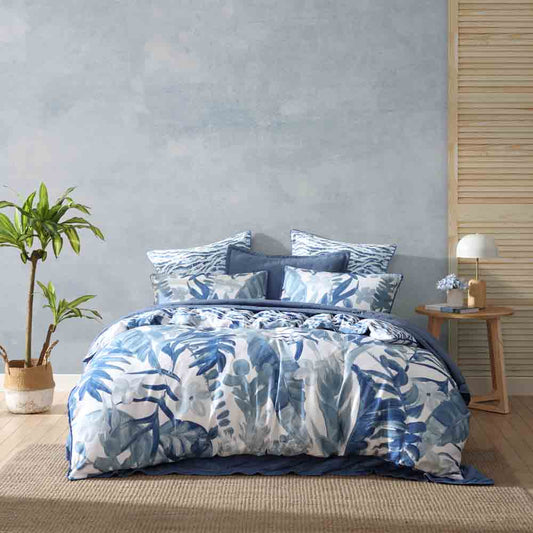 Logan & Mason Atherton Blue Quilt Cover Set