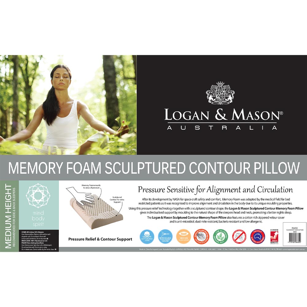 Logan & Mason Memory Foam Sculptured