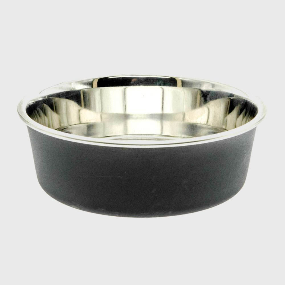 Loving Pets Bella Dog Bowl Plain Espresso Grey