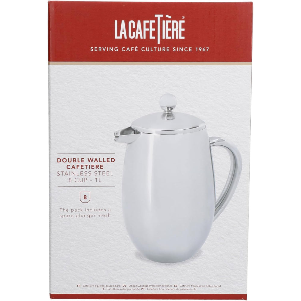 La Cafetiere Stainless Steel Double Walled 3 Cup Insulated Cafetiere