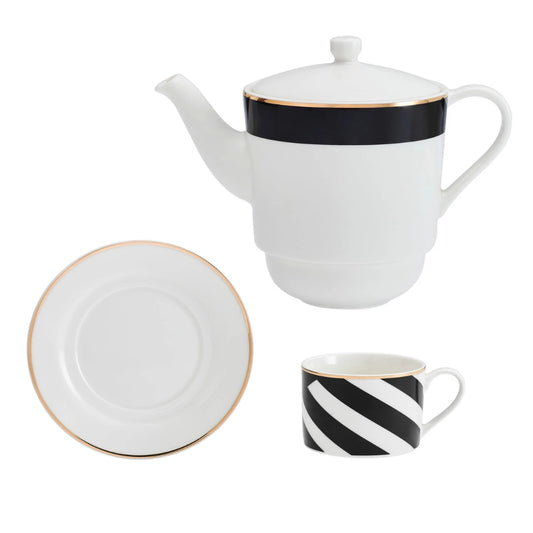 Mikasa Luxe Deco Fine China Tea for One