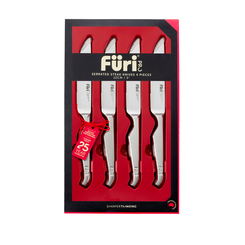 Furi 4 Piece Serrated Steak Knives Set