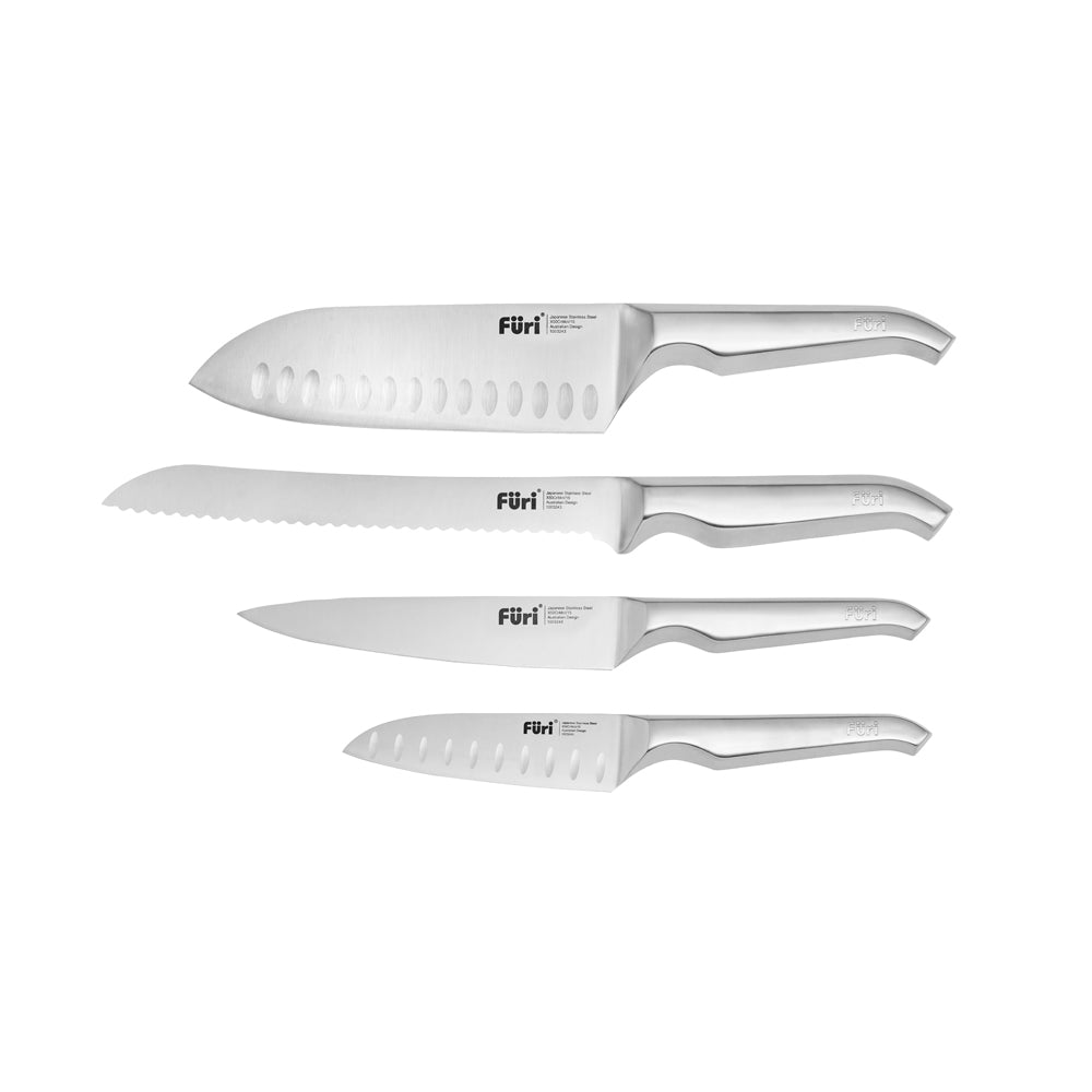 Furi Stone 5 Piece Knife Block Set Midnight